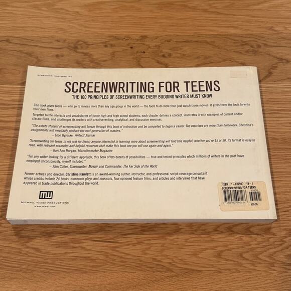 Screenwriting for Teens Book by Christina Hamlett - Picture 2 of 4